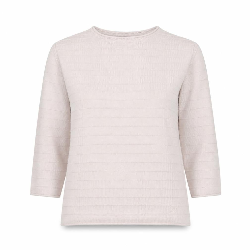 Crew Clothing Company Women Beige Knit Jumper Size 14 Cotton Blend