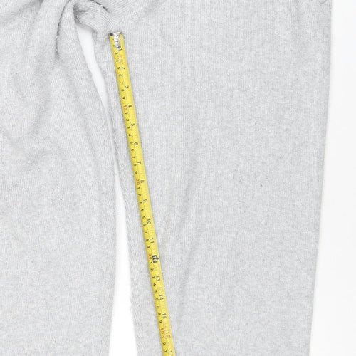 Jack Wills Womens Grey Wool Knit Jogger Trousers UK 12