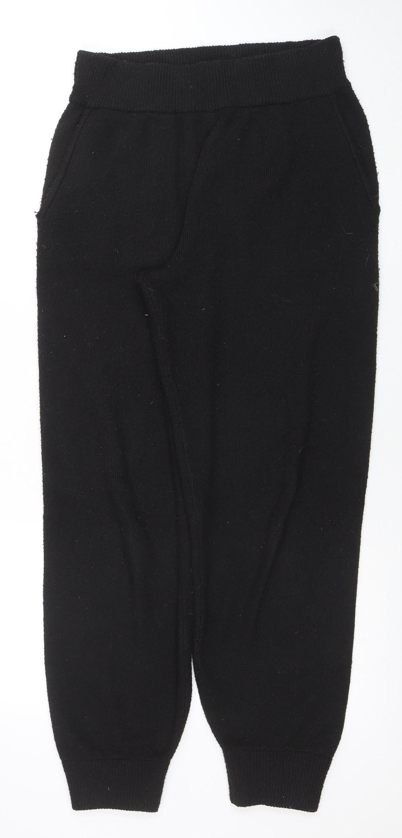 Jack Wills Womens Black Size 12 Knit Jogger Trousers