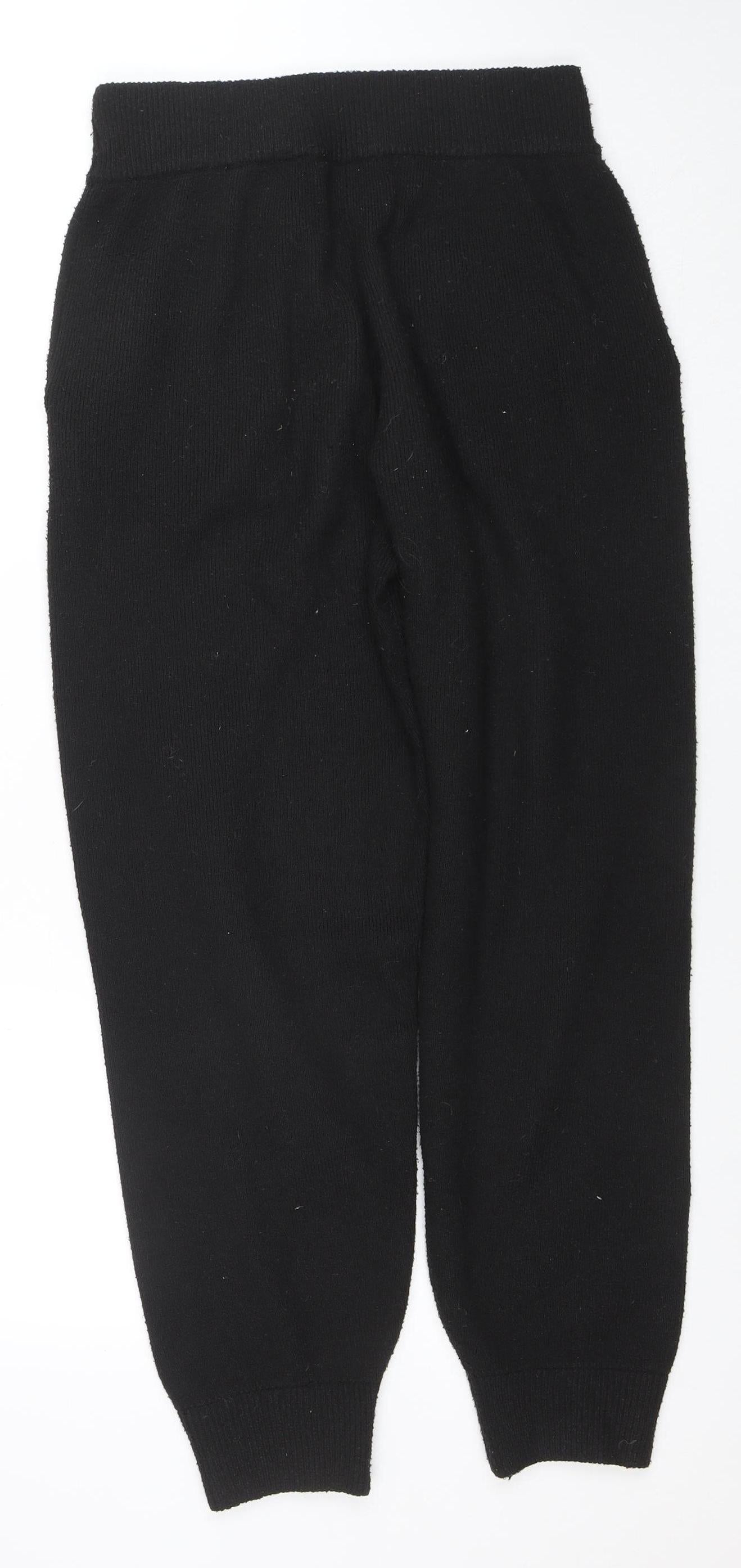 Jack Wills Womens Black Size 12 Knit Jogger Trousers