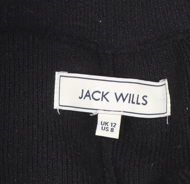Jack Wills Womens Black Size 12 Knit Jogger Trousers