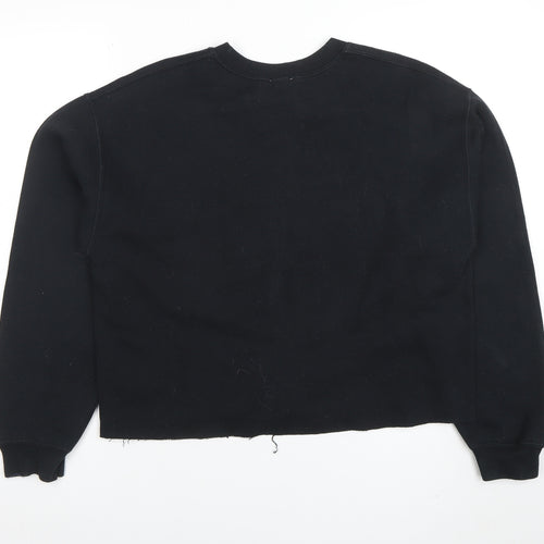 River Island Womens Black S Pullover Sweatshirt with Logo