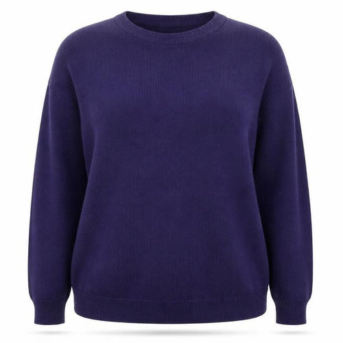 BHS Women’s Purple Crew Neck Acrylic Knit Pullover Jumper Size 14-16