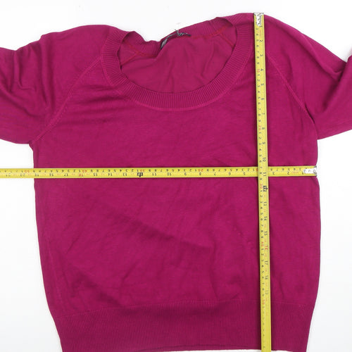 Windsmoor Women’s Purple L Scoop Neck Long Sleeve Jumper