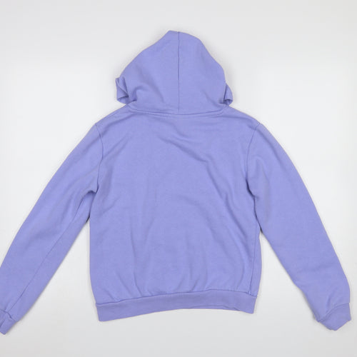 New Balance Girls Purple Pullover Hoodie L (14-15 Years) Logo Sportswear