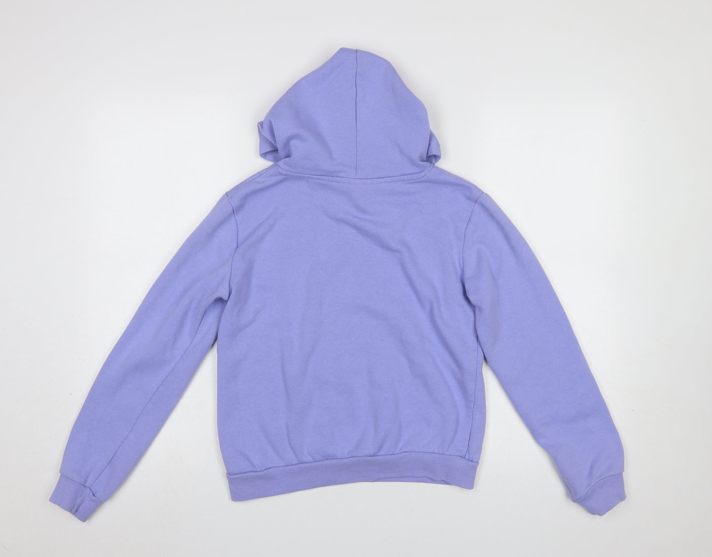 New Balance Girls Purple Pullover Hoodie L (14-15 Years) Logo Sportswear
