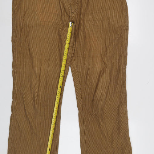 Wrangler Men's Brown Corduroy Chino Trousers 38W 32L Regular Fit