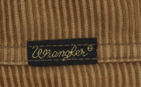 Wrangler Men's Brown Corduroy Chino Trousers 38W 32L Regular Fit