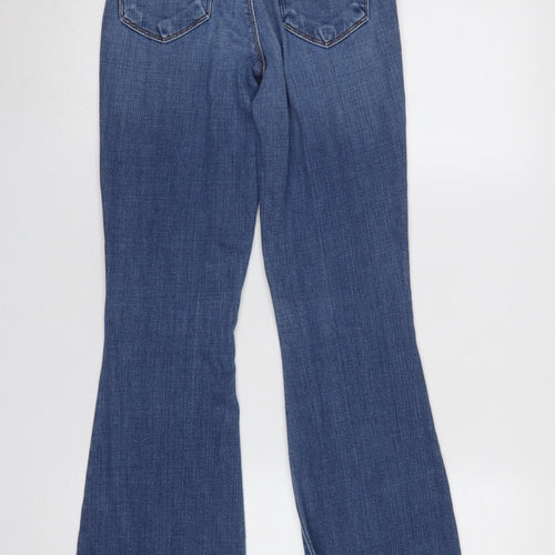 L'AGENCE Women's Blue Flared Denim Jeans Size 25 High Rise Stretch