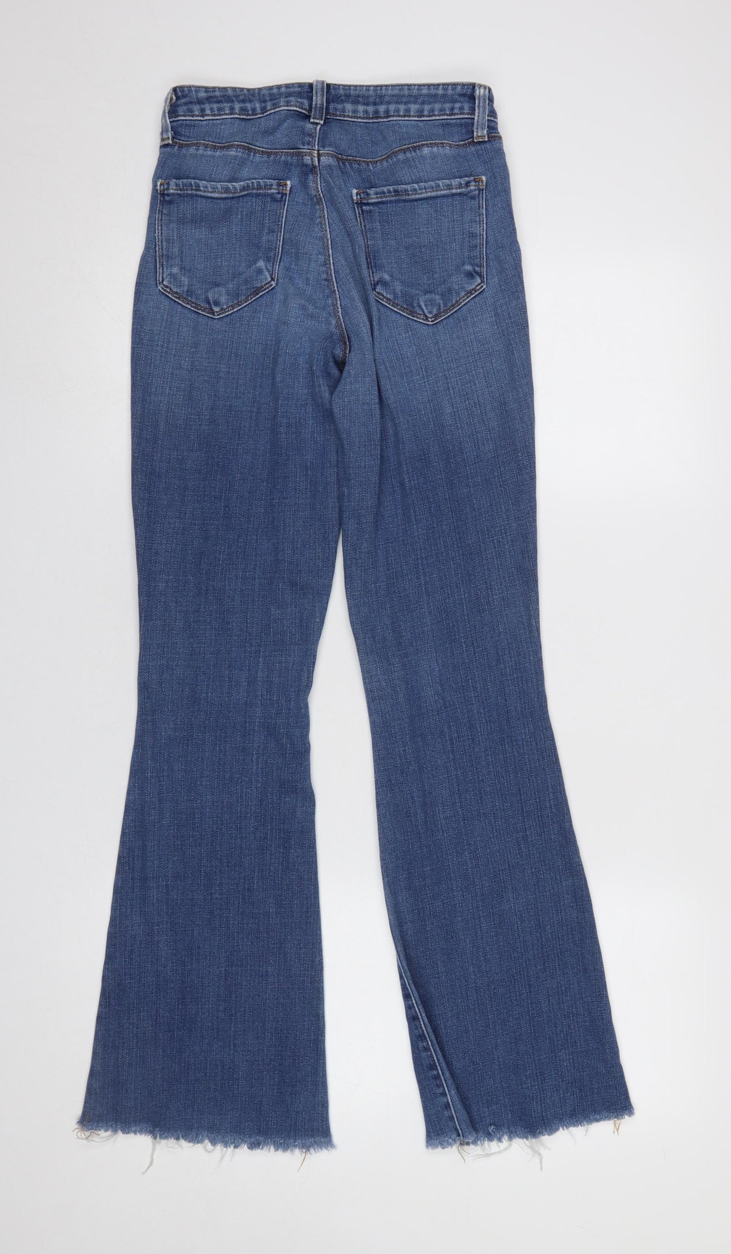 L'AGENCE Women's Blue Flared Denim Jeans Size 25 High Rise Stretch