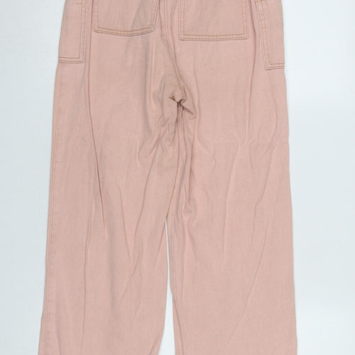 Urban Outfitters Women’s Pink Wide-Leg High Rise Cotton Jeans Size S