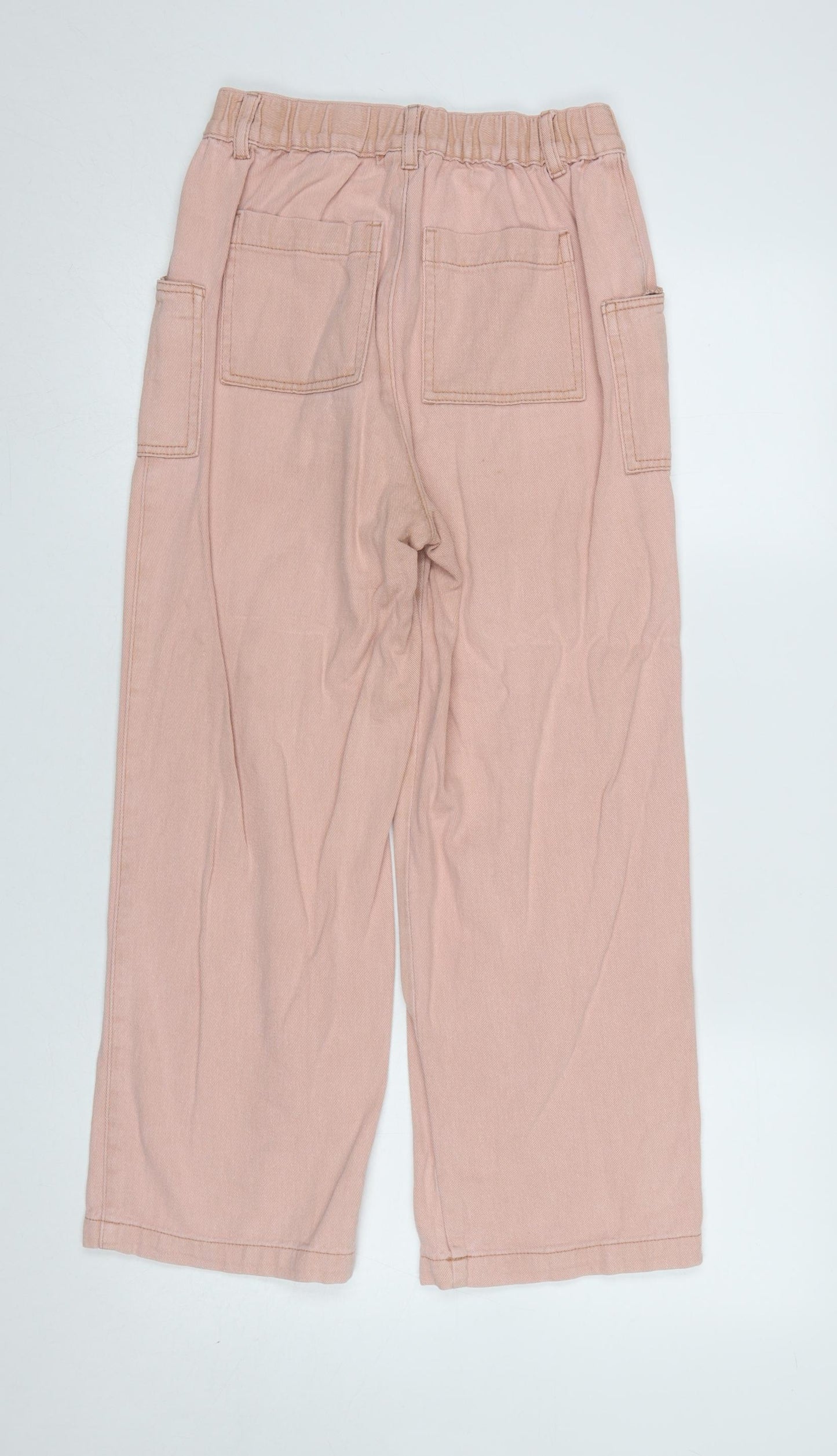 Urban Outfitters Women’s Pink Wide-Leg High Rise Cotton Jeans Size S