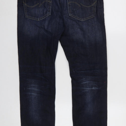 Jack & Jones Men's Blue 32x32 Regular Straight Denim Jeans