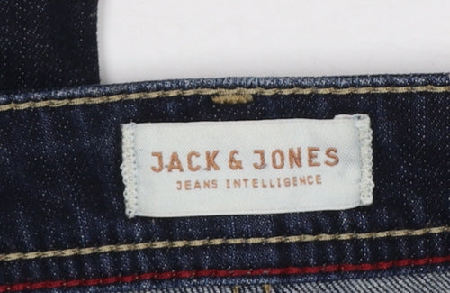 Jack & Jones Men's Blue 32x32 Regular Straight Denim Jeans