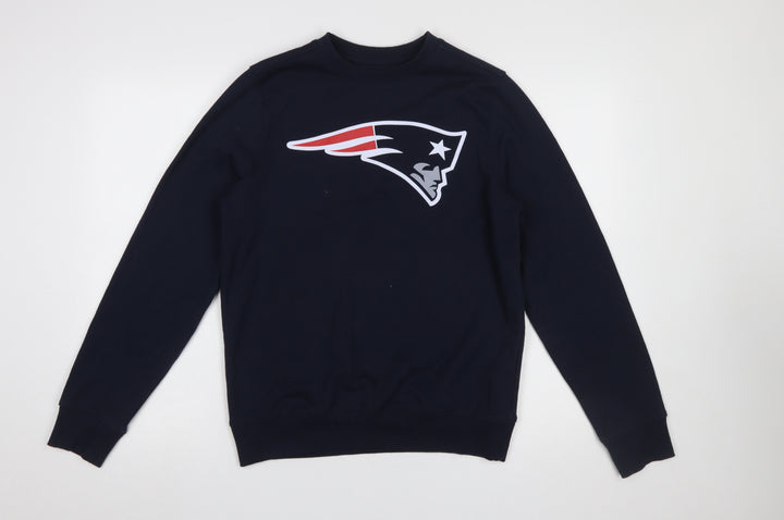 NFL Men's Blue Crew Neck Graphic Sports Sweatshirt Size S