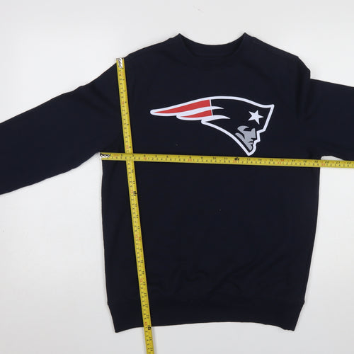 NFL Men's Blue Crew Neck Graphic Sports Sweatshirt Size S