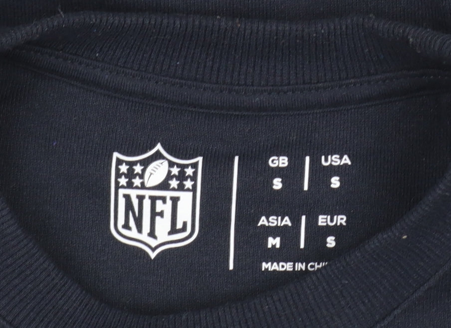 NFL Men's Blue Crew Neck Graphic Sports Sweatshirt Size S