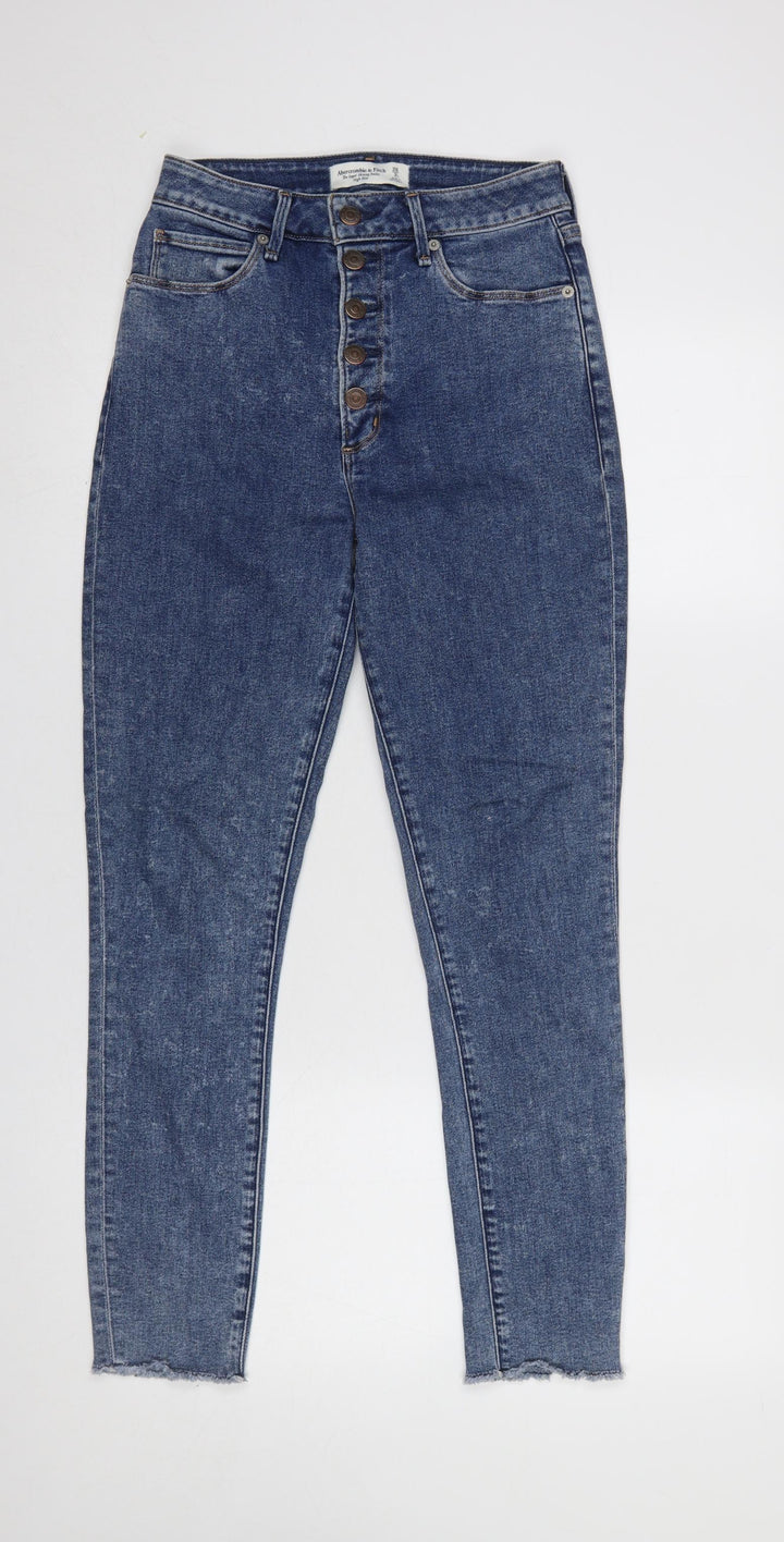 Abercrombie & Fitch Womens Blue 8 High Rise Super Skinny Ankle Jeans