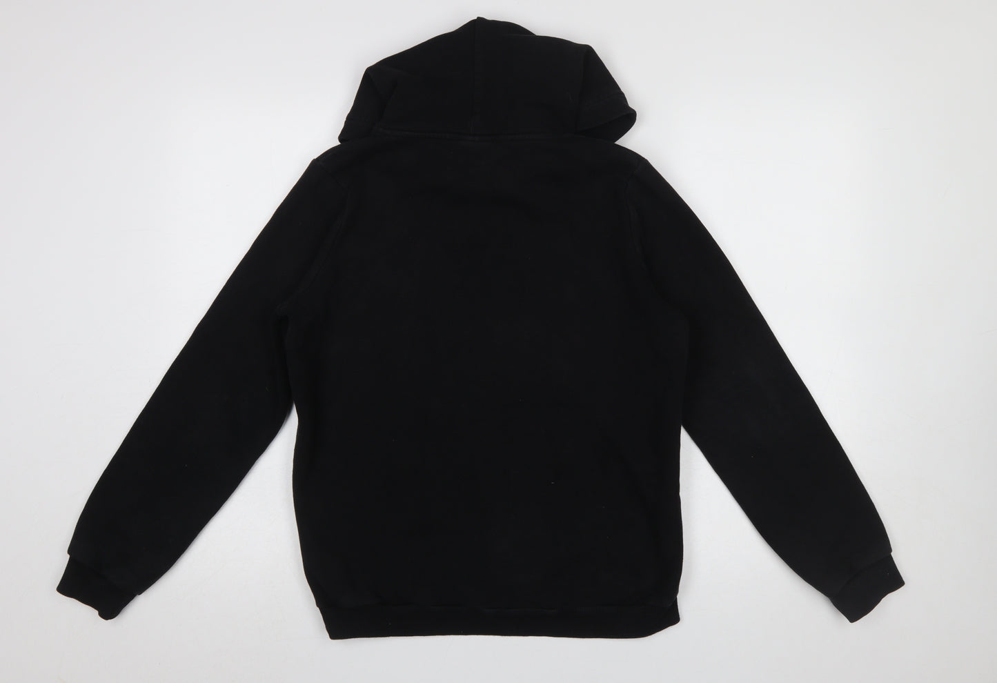 Hype Boys Black 14 Years Pullover Hoodie Graphic Print Cotton Blend