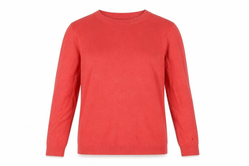 L.K.Bennett Women's Pink Silk Cotton Crew Neck Jumper XS