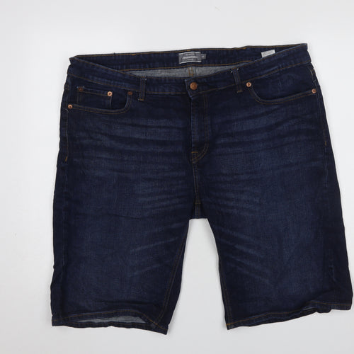 Dressmann Men's Blue Denim Nevada 4XL Casual Shorts