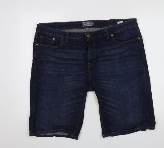 Dressmann Men's Blue Denim Nevada 4XL Casual Shorts