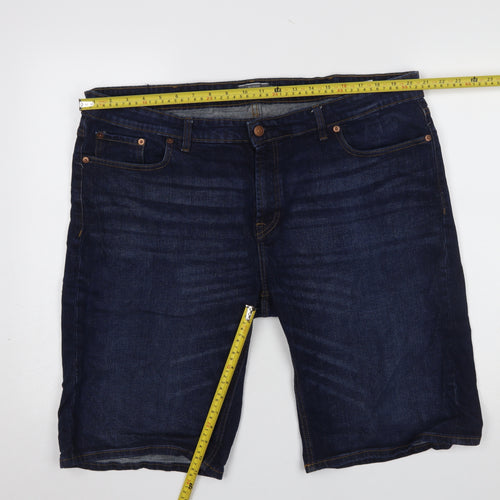 Dressmann Men's Blue Denim Nevada 4XL Casual Shorts