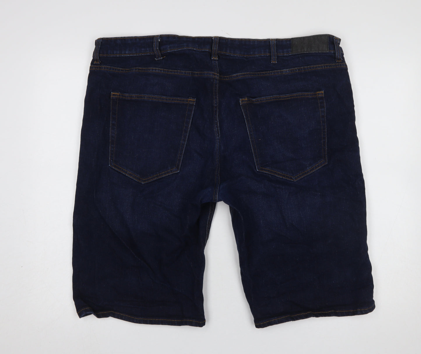 Dressmann Men's Blue Denim Nevada 4XL Casual Shorts