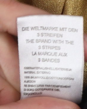 Adidas Women Black Gold Logo Pullover Hoodie M