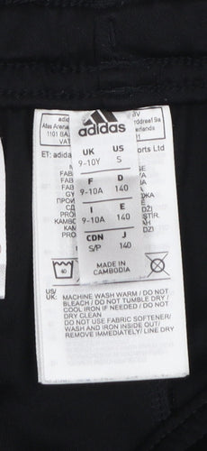 Adidas Boys Black Football Shorts 9-10 Years Manchester United Athletic