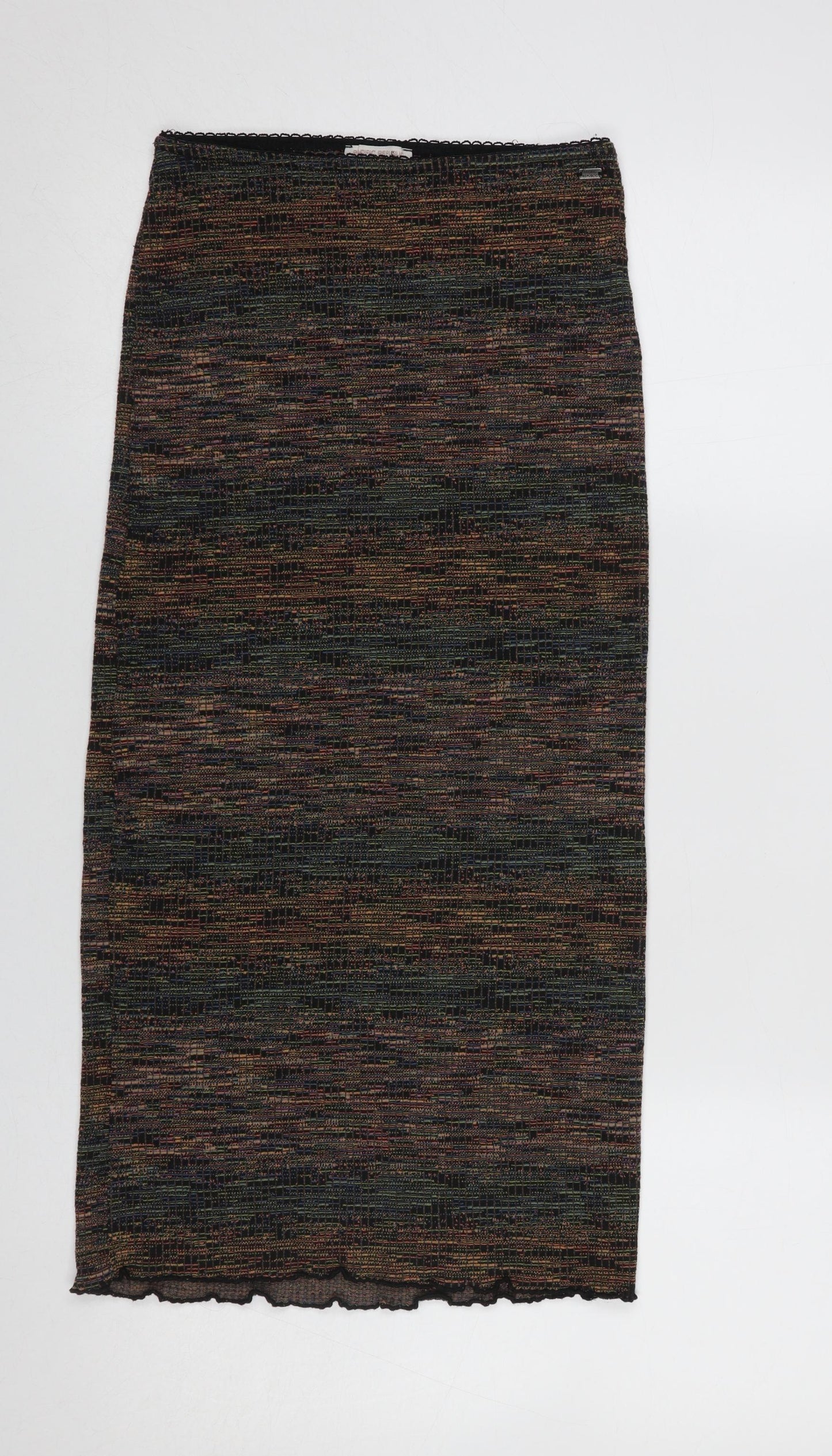 Pull&Bear Teen Department Multicoloured Knit Midi Skirt S