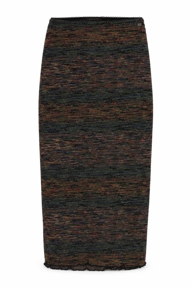 Pull&Bear Teen Department Multicoloured Knit Midi Skirt S