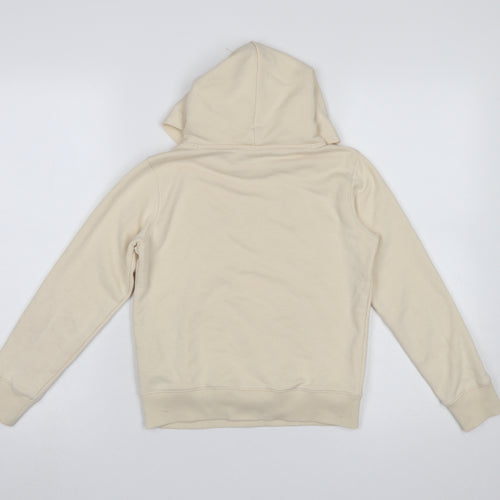 Champion Girls Beige Cotton Blend Pullover Hoodie Medium 9-10 Years