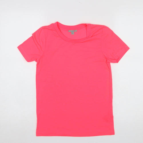 COS Women’s Pink XS Basic Short Sleeve Crew Neck T-Shirt