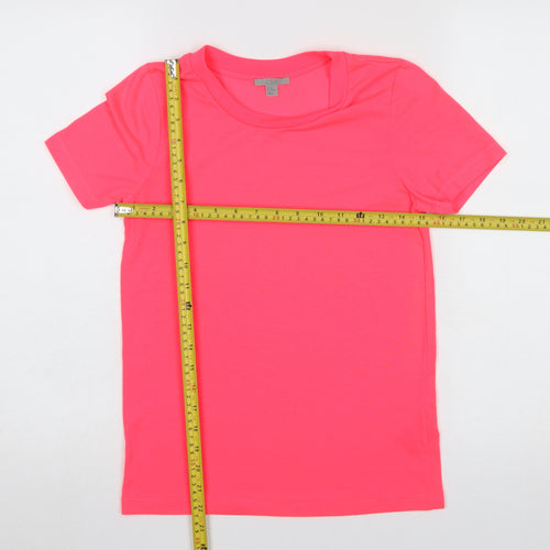 COS Women’s Pink XS Basic Short Sleeve Crew Neck T-Shirt