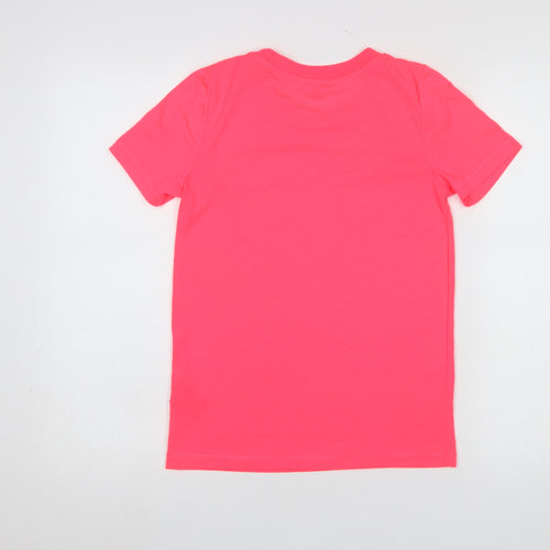 COS Women’s Pink XS Basic Short Sleeve Crew Neck T-Shirt