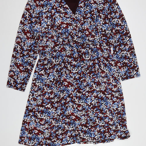 Tommy Hilfiger Women's Multicoloured Floral Wrap Dress UK 14
