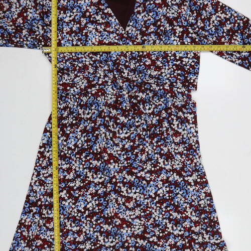 Tommy Hilfiger Women's Multicoloured Floral Wrap Dress UK 14