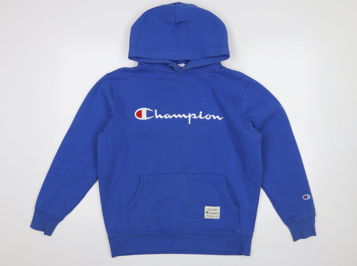 Champion Women’s Blue Pullover Hoodie Size L Cotton Blend Casual