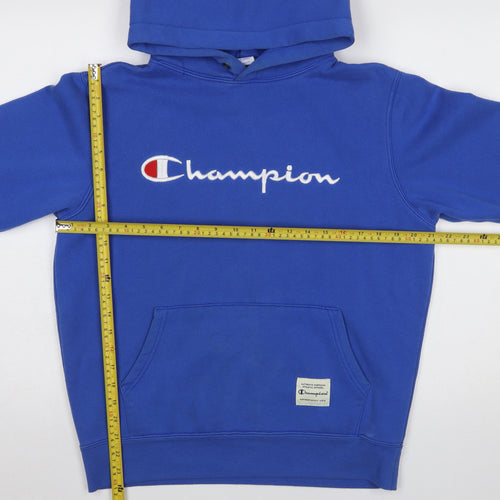 Champion Women’s Blue Pullover Hoodie Size L Cotton Blend Casual