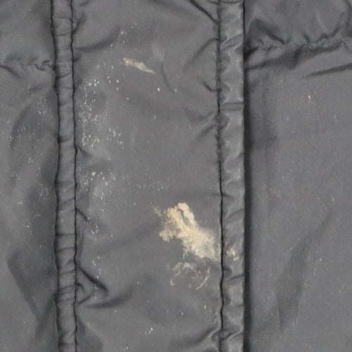United Colors of Benetton Women’s Black Long Hooded Puffer Coat Size S