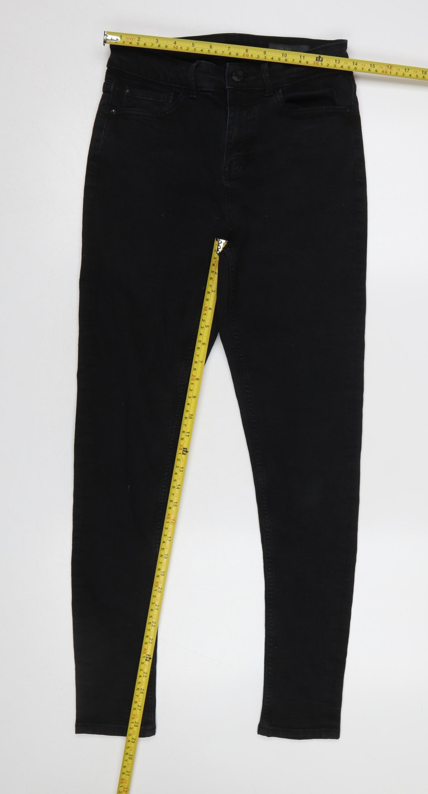 Marks and Spencer Women’s Black Skinny Stretch Jeans Size 10 Tall