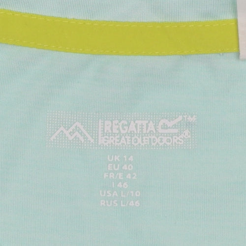 Regatta Womens Green Quick Dry Short Sleeve T-Shirt Size 14