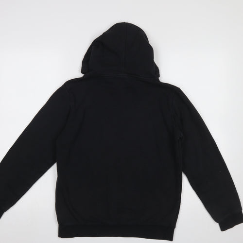 Champion Boys Black Pullover Hoodie X-Large 13-14 Years Cotton Blend Logo
