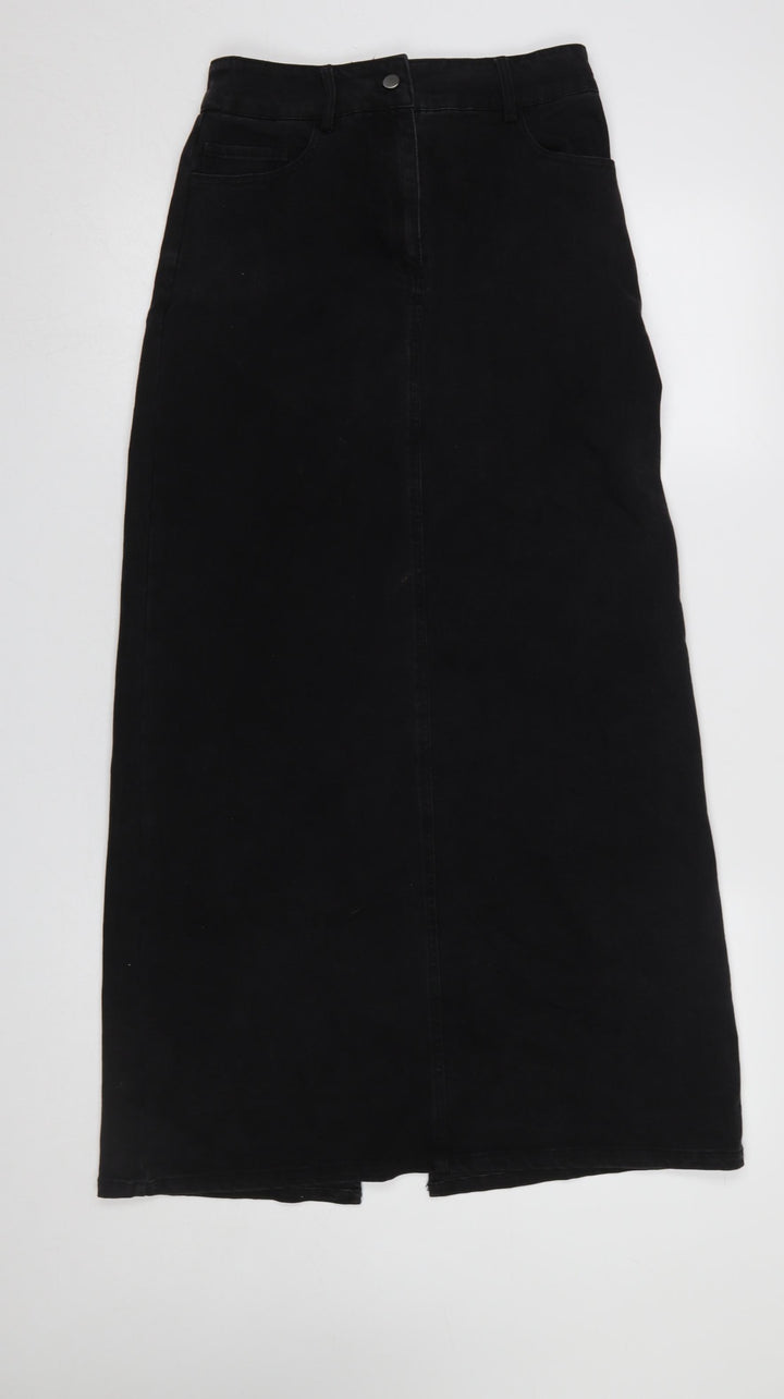 Vero Moda Women’s Black Long Denim High Waist Skirt XS