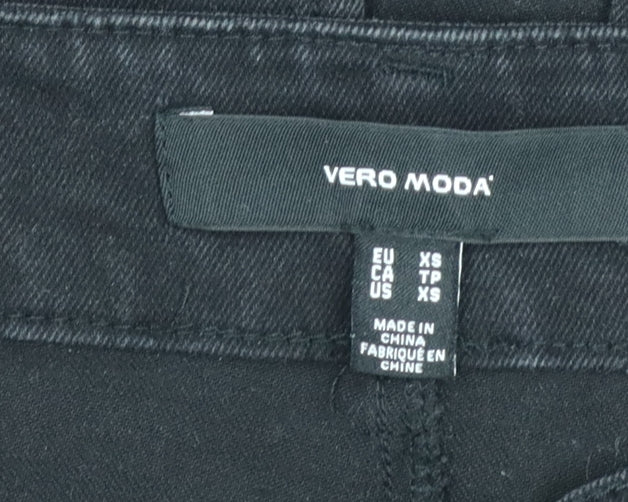 Vero Moda Women’s Black Long Denim High Waist Skirt XS