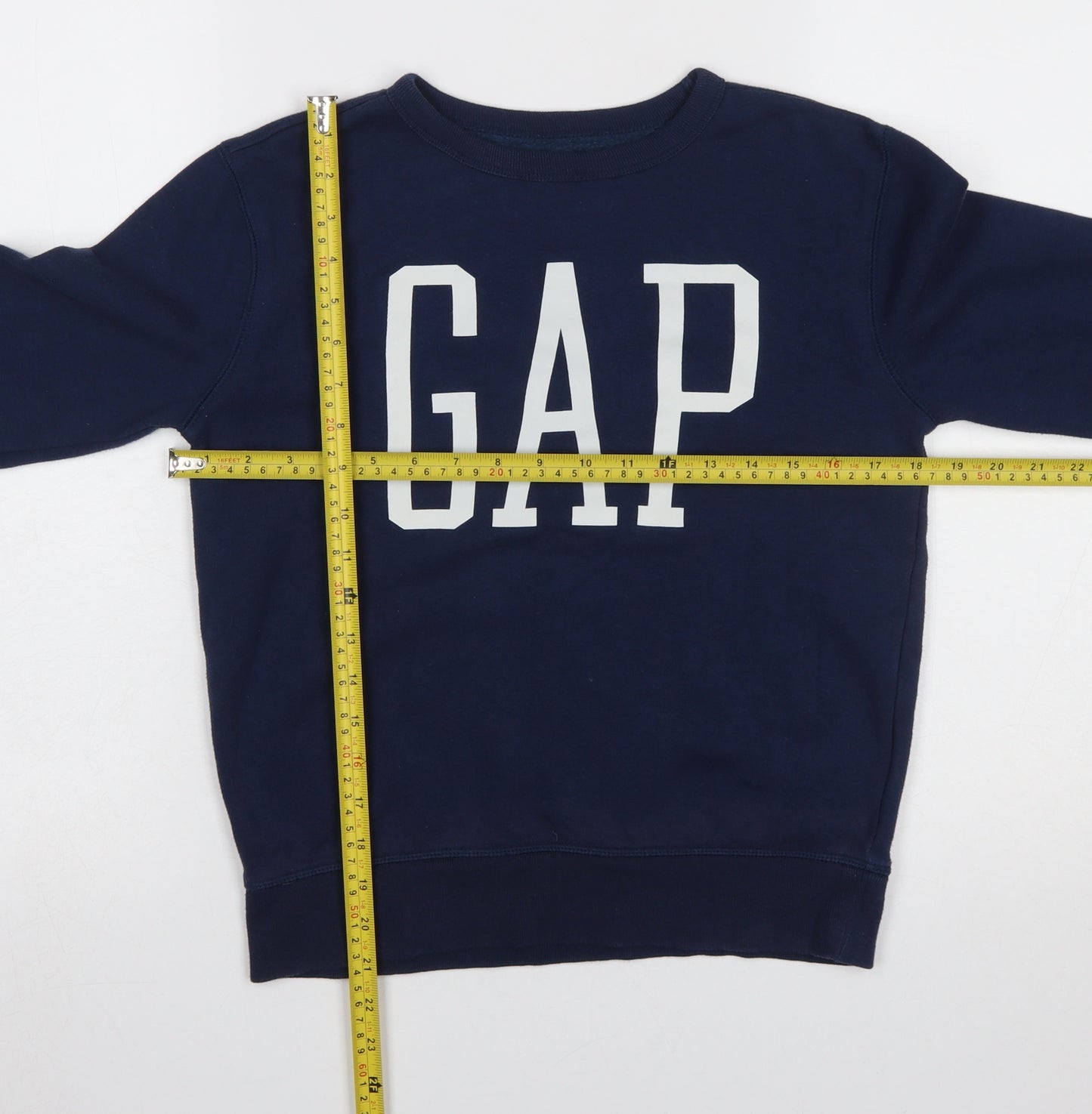 GAP Kids Girls Blue Logo Pullover Sweatshirt Size 10-11 Years
