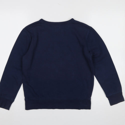 GAP Kids Girls Blue Logo Pullover Sweatshirt Size 10-11 Years