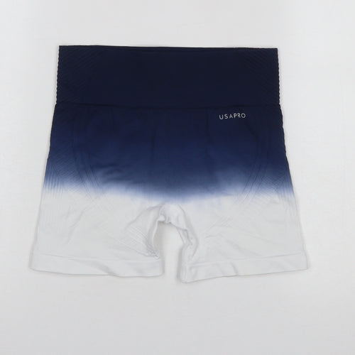 USA Pro Women's Blue Ombre Seamless Biker Shorts Size 10