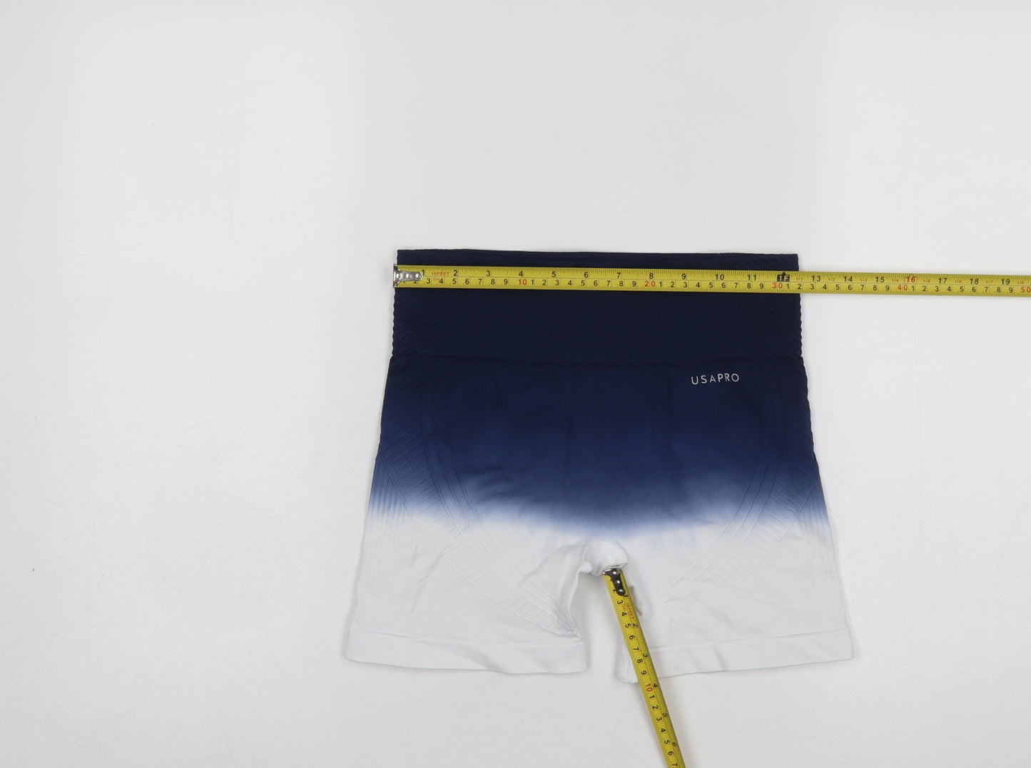 USA Pro Women's Blue Ombre Seamless Biker Shorts Size 10